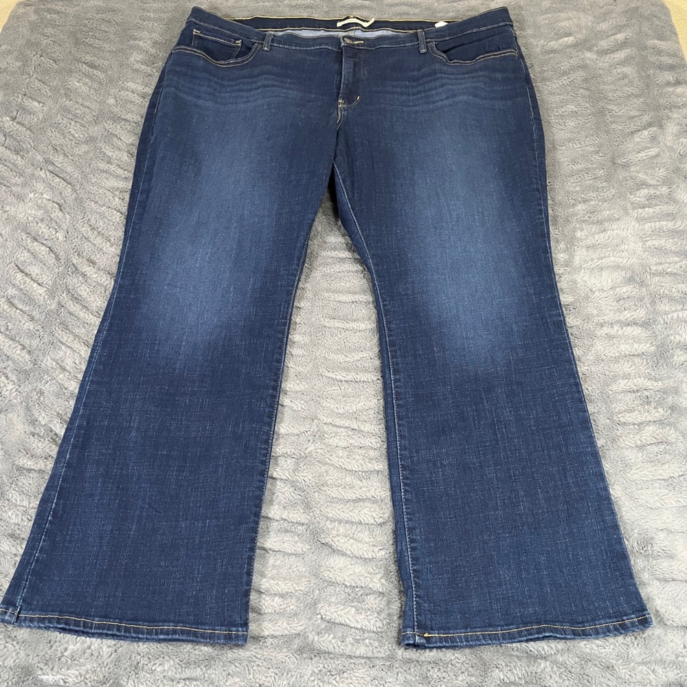 Levis 315 Shaping Bootcut Jeans Womens 24W S Dark Wash‎ Blue Stretch